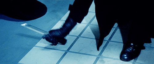 Meiko Kaji sword lowering in Female Prisoner 701