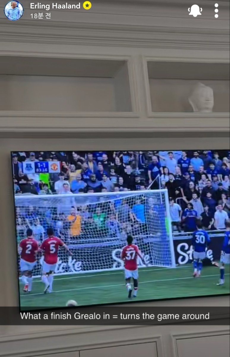 Haaland watching Man United