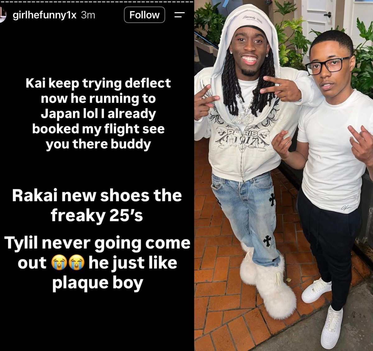 Reggie books flight to Japan for Kai Cenat