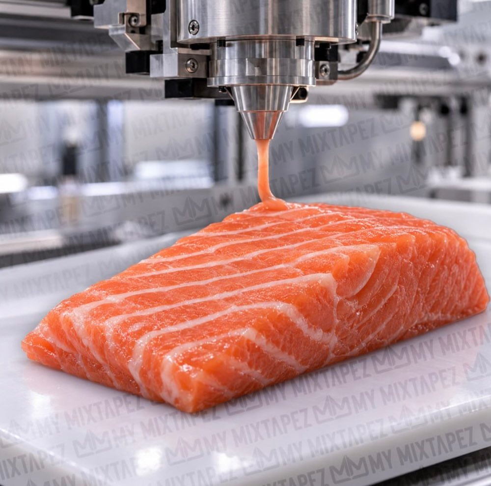 3D-printed salmon in U.S. supermarkets