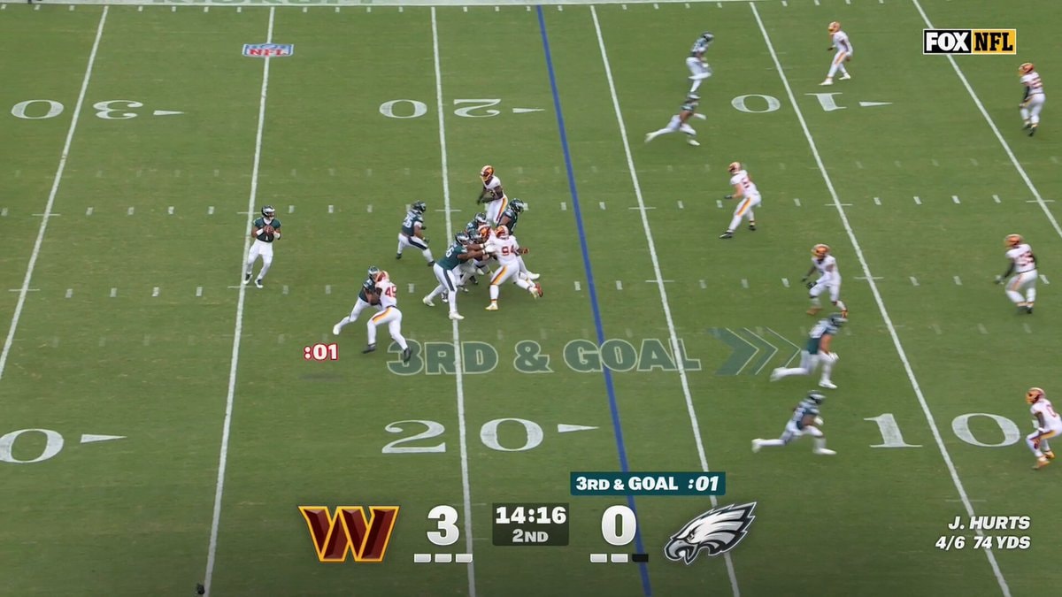 Jalen Hurts Dallas Goedert Eagles touchdown