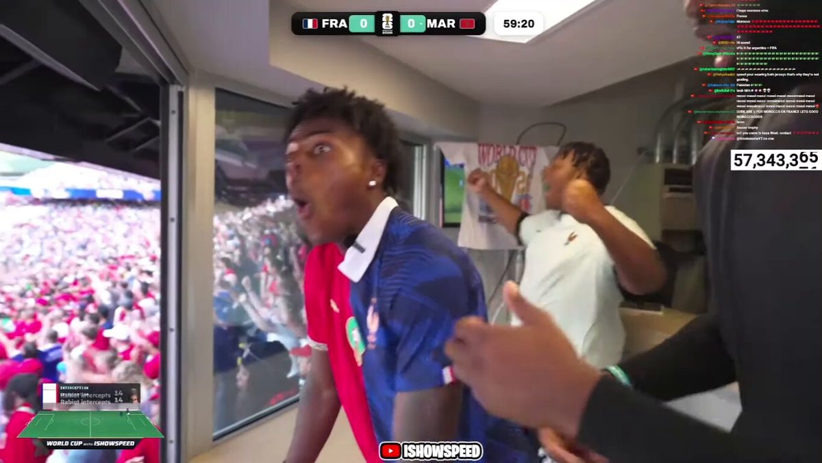 IShowSpeed Jaylen Brown Mbappe goal reaction