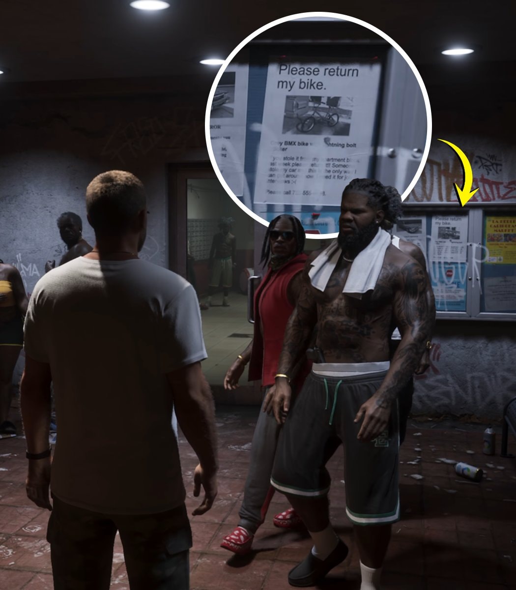 GTA 6 CJ Easter egg bike poster