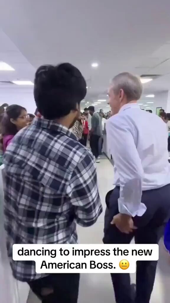 office dance with a funny honorific