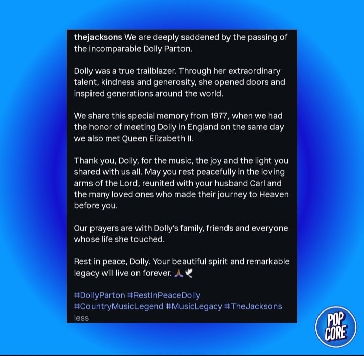 The Jacksons honor Dolly Parton (photo 2 of 2)