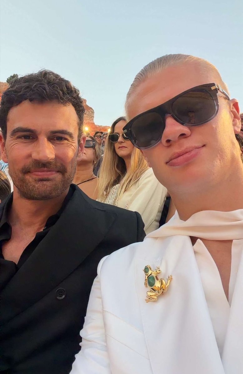 Theo James and Erling Haaland Dolce & Gabbana Alta Sartoria