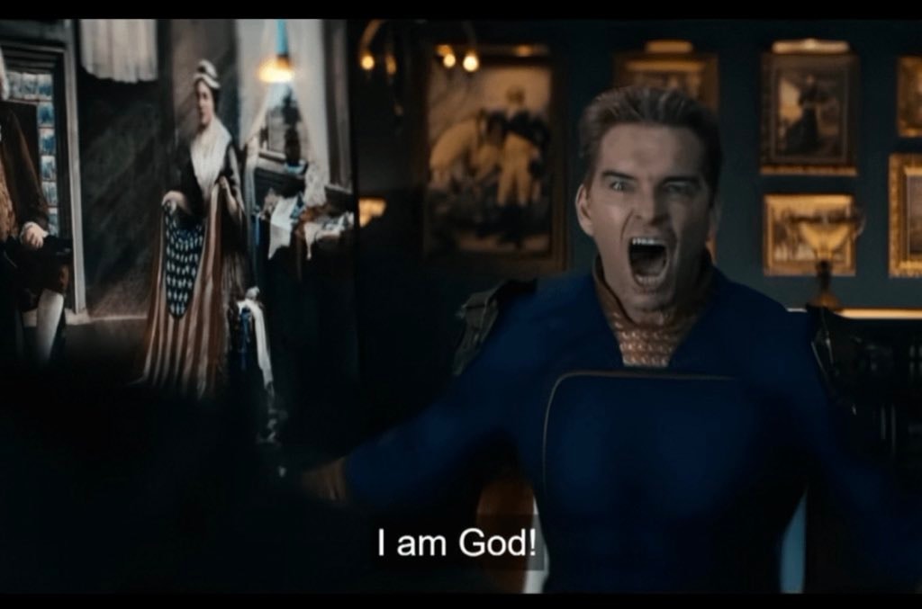 Homelander I am God scene