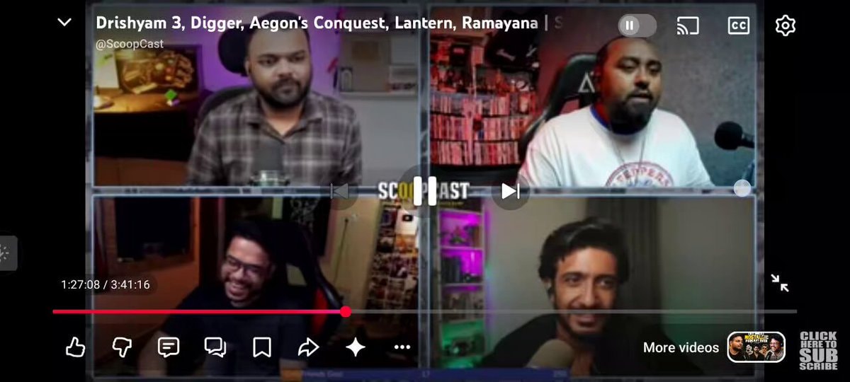 Four men in a video call