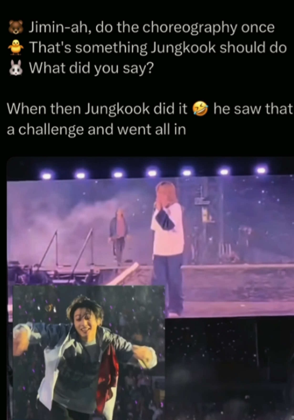 Jungkook Save Me pose reaction
