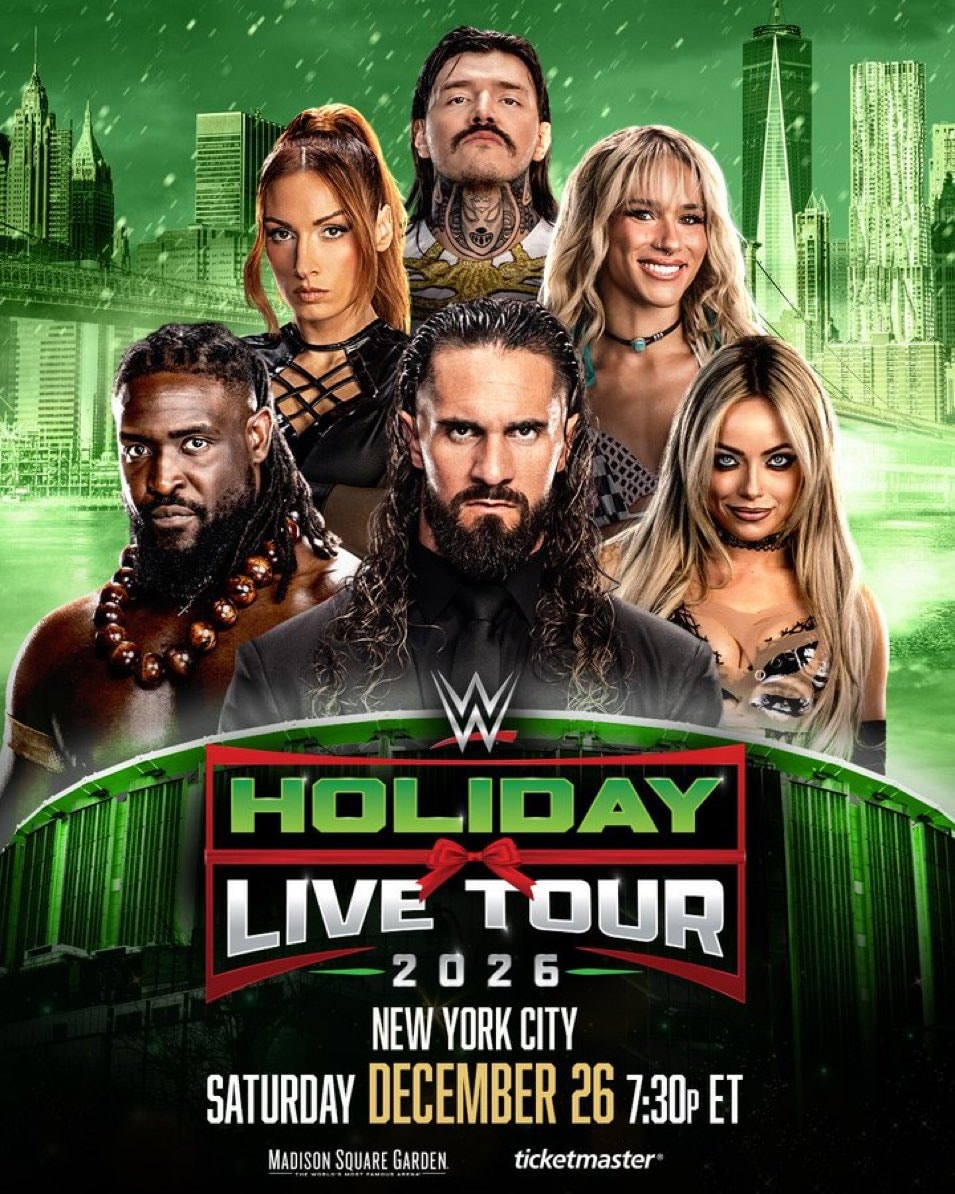 WWE holiday show at MSG December 26