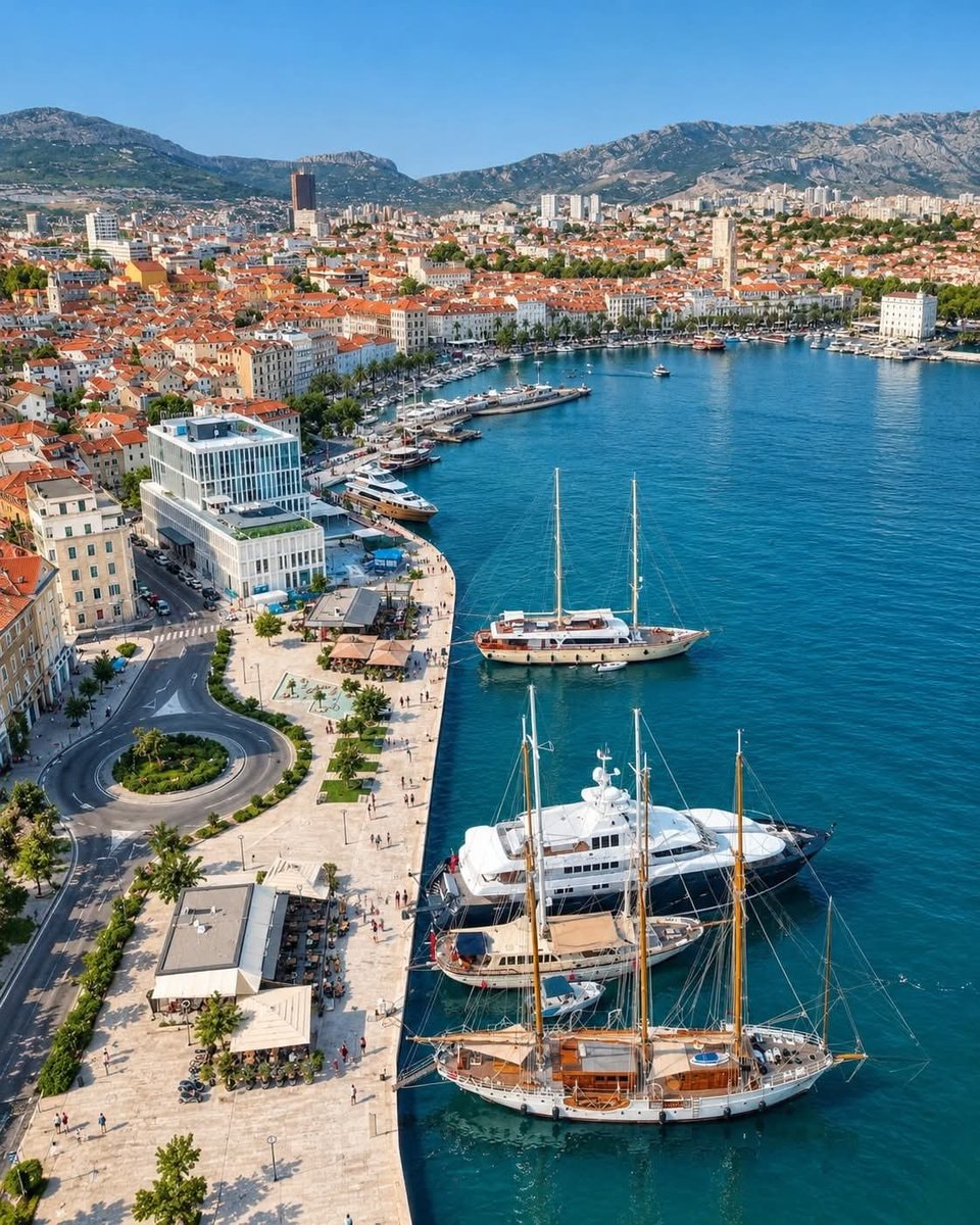 Split Croatia coastal city