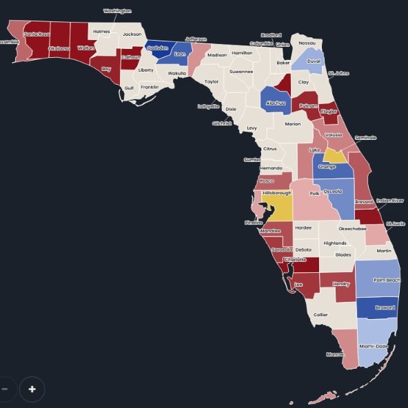 Florida early voting results (photo 2 of 2)
