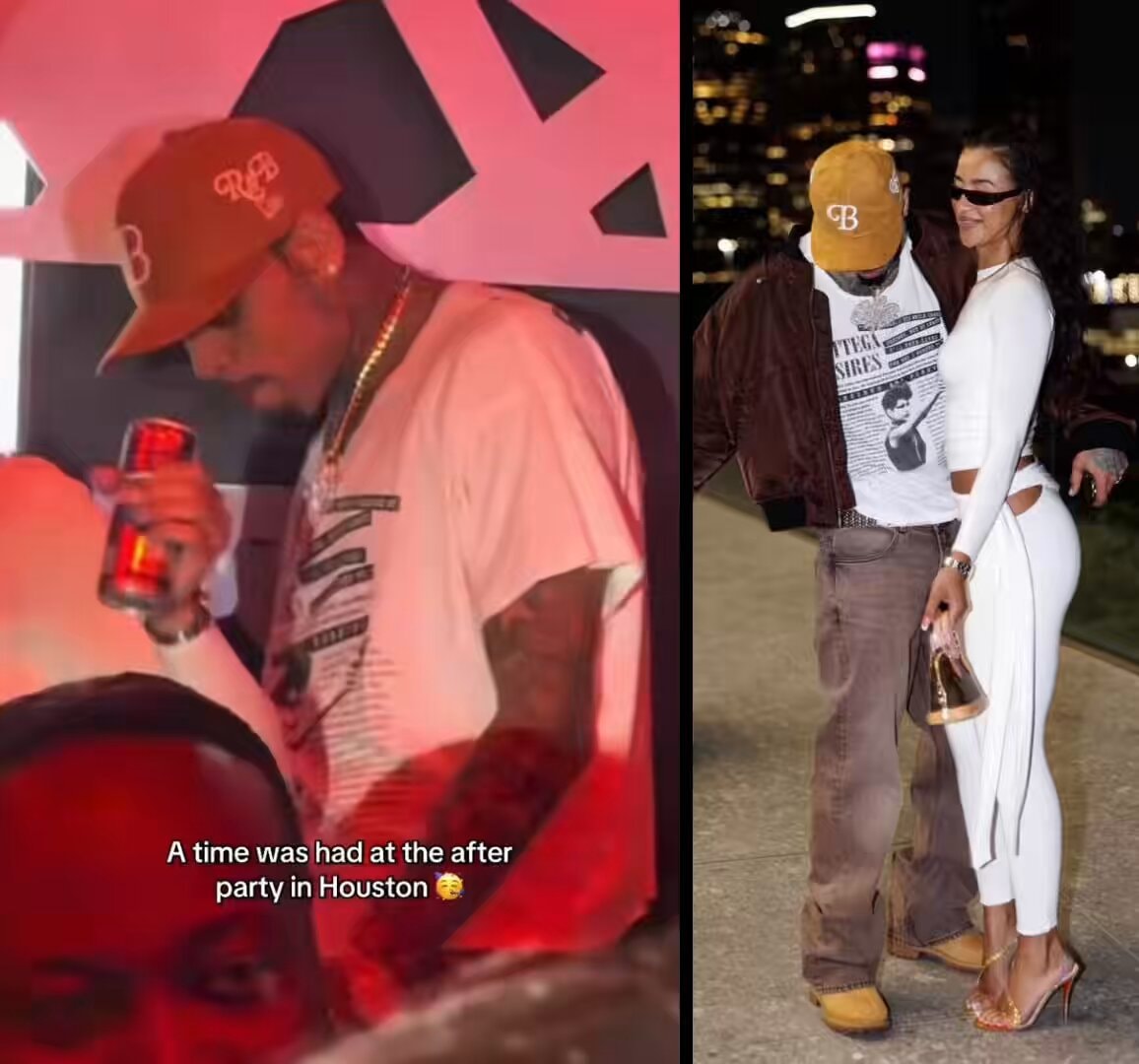 Chris Brown Jada Wallace Houston party