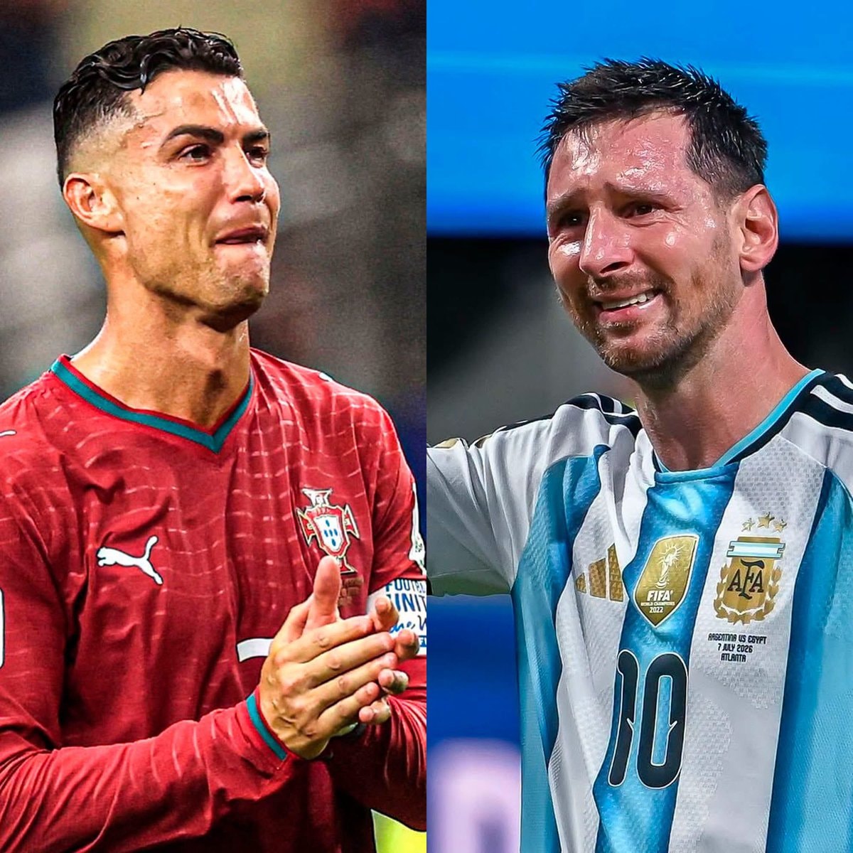 Cristiano Ronaldo and Lionel Messi final national team moments Cristiano Ronaldo and Lionel Messi final national team moments