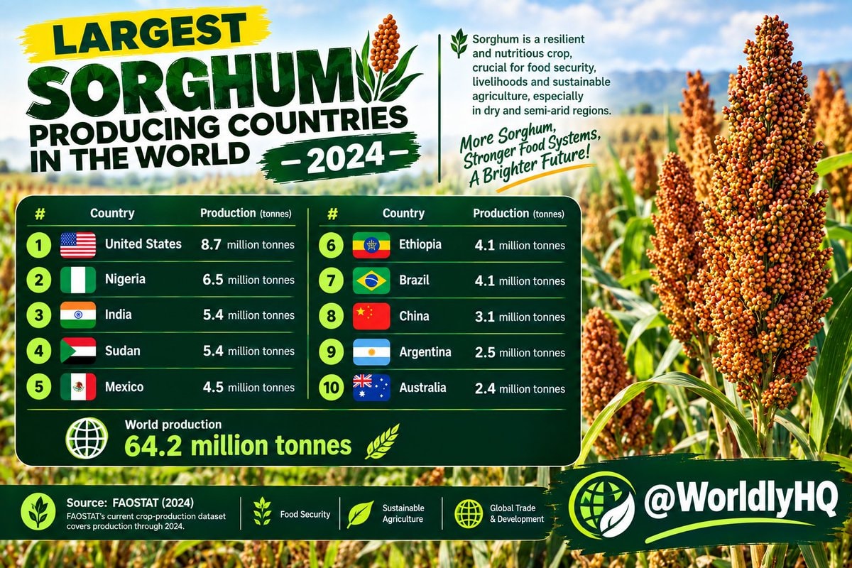 Sorghum Production by Country 2024 Sorghum Production by Country 2024