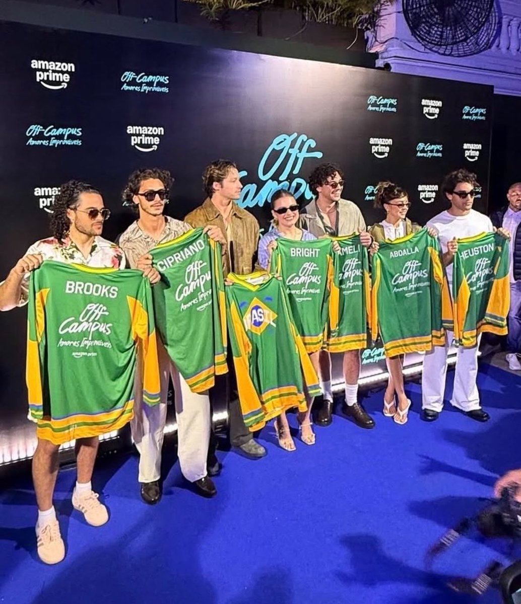 Off Campus cast in Brazil jerseys 🇧🇷
