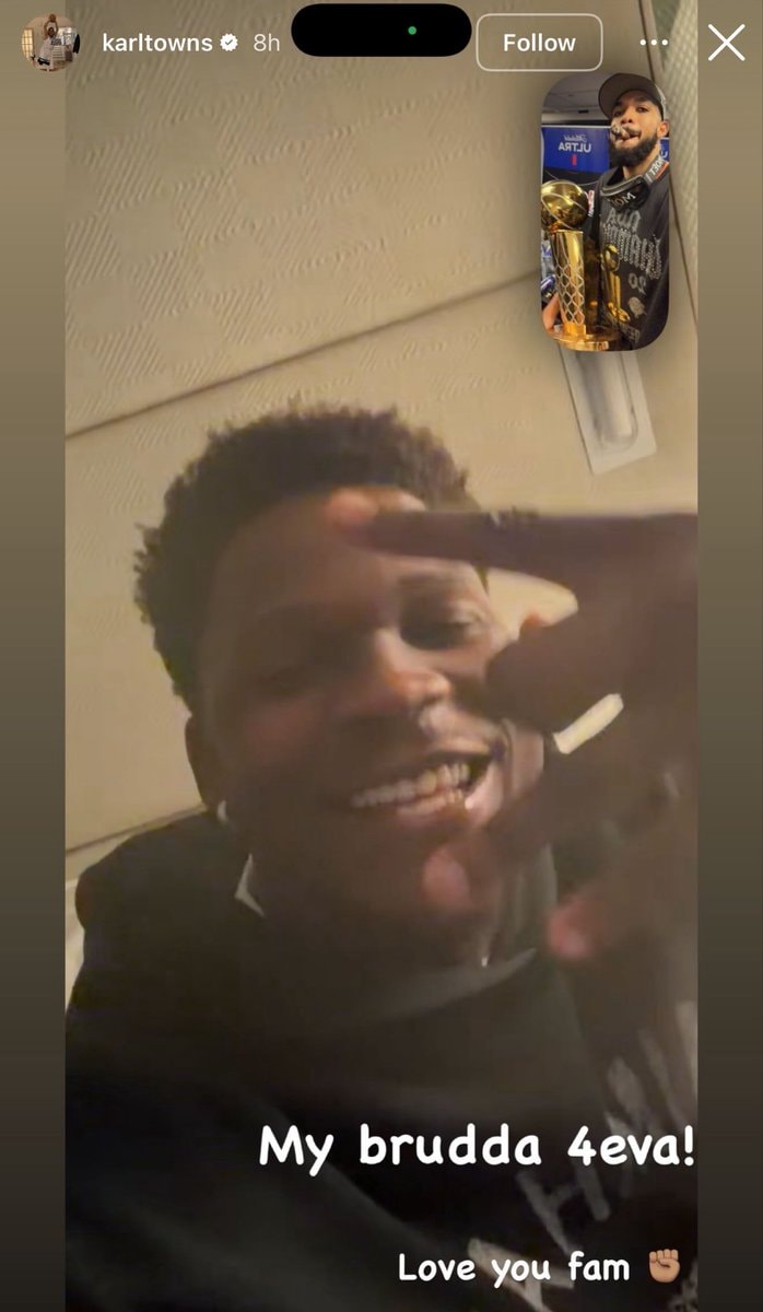 Karl-Anthony Towns Anthony Edwards FaceTime championship Karl-Anthony Towns Anthony Edwards FaceTime championship