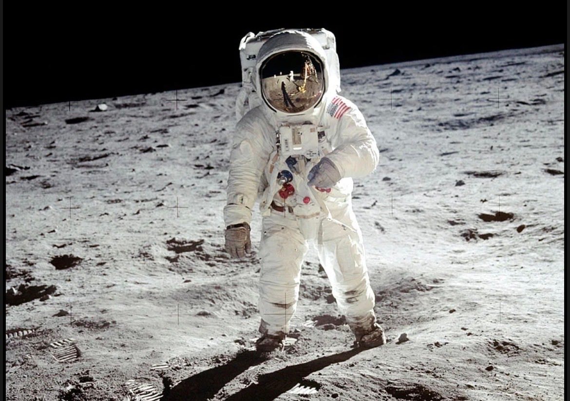 Buzz Aldrin on the Moon 1969