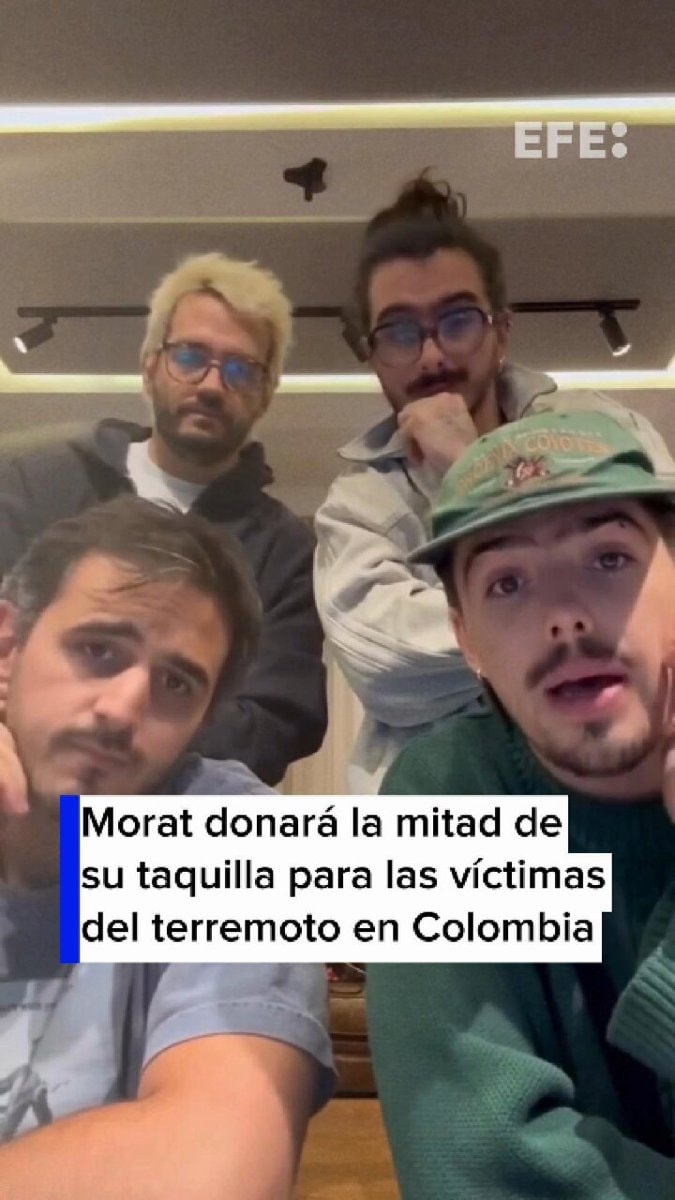 Morat Bogotá earthquake relief concerts