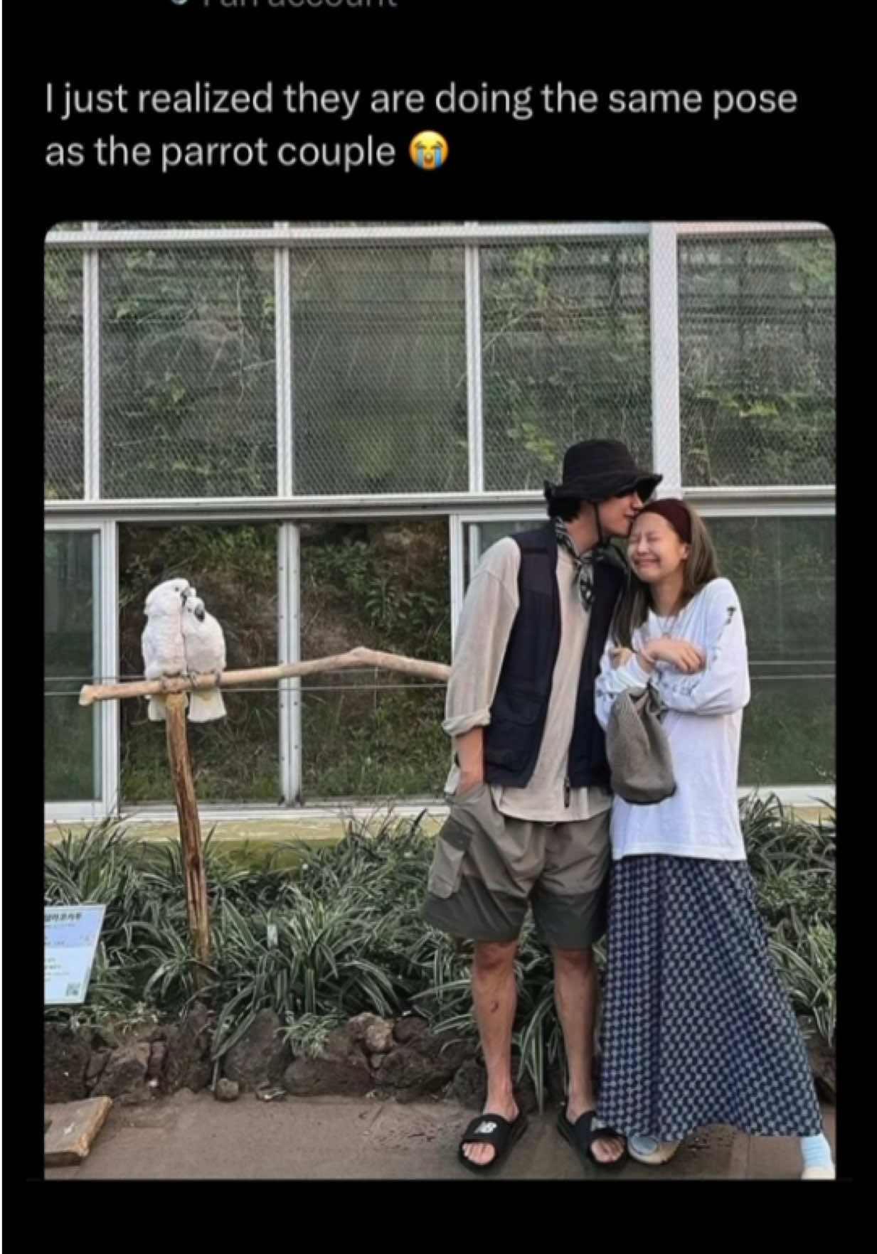 couple in front of greenhouse
