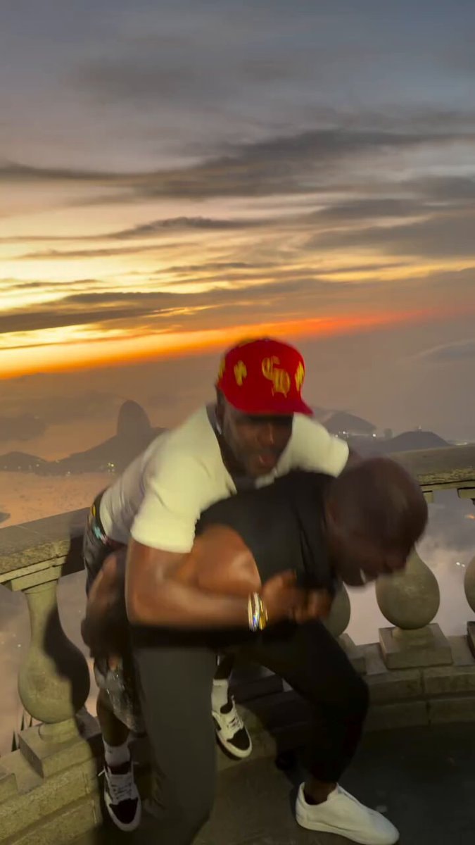 Vini Jr. and Terry Crews in Brazil