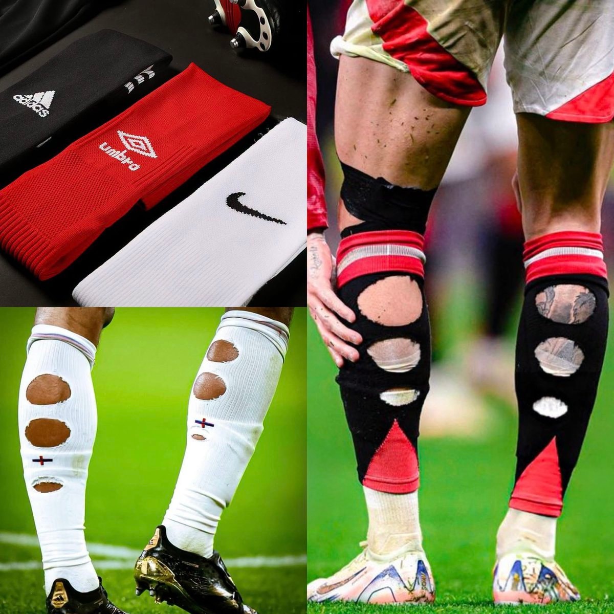 Football sock hole trend Bellingham