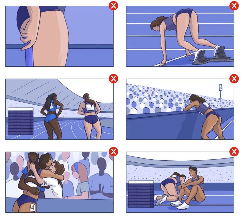 European Broadcasting Union memo on women's athletics filming (photo 3 of 4)