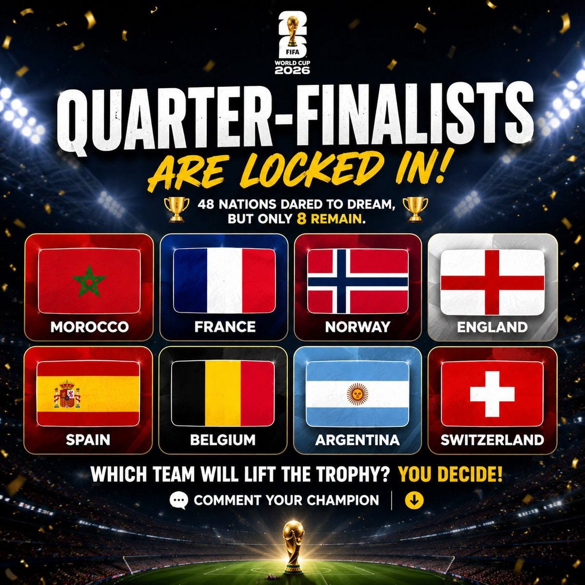 2026 World Cup quarter-finalists