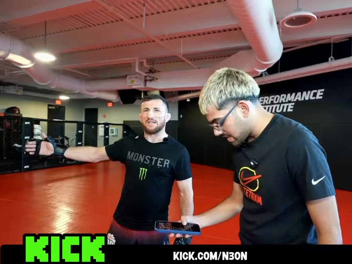 N3ON Merab gym reaction