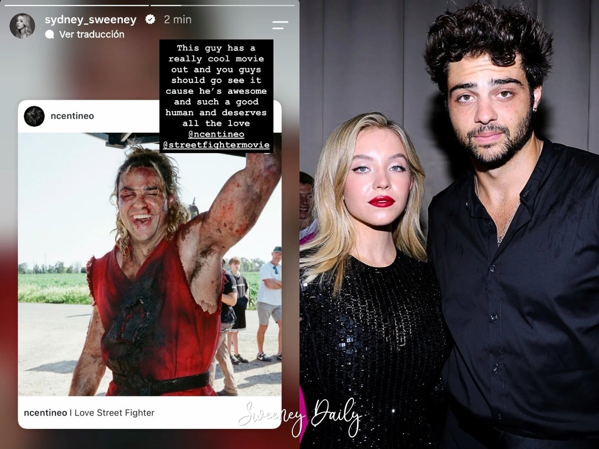 Sydney Sweeney supports Noah Centineo Street Fighter