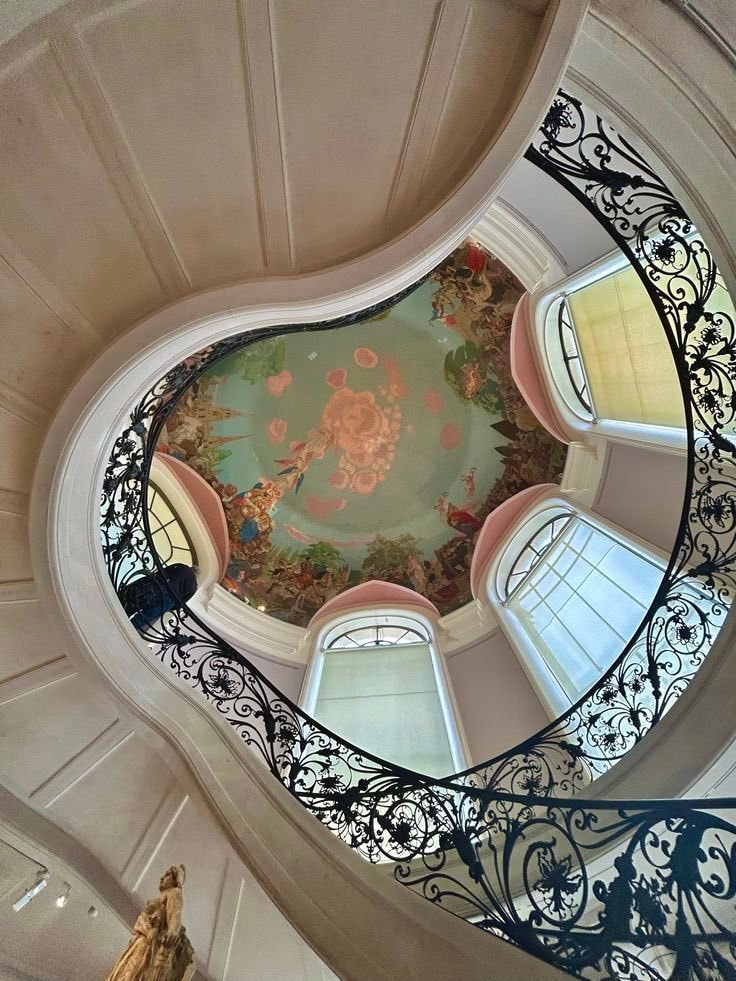 spiral staircase stained glass (photo 2 of 2)