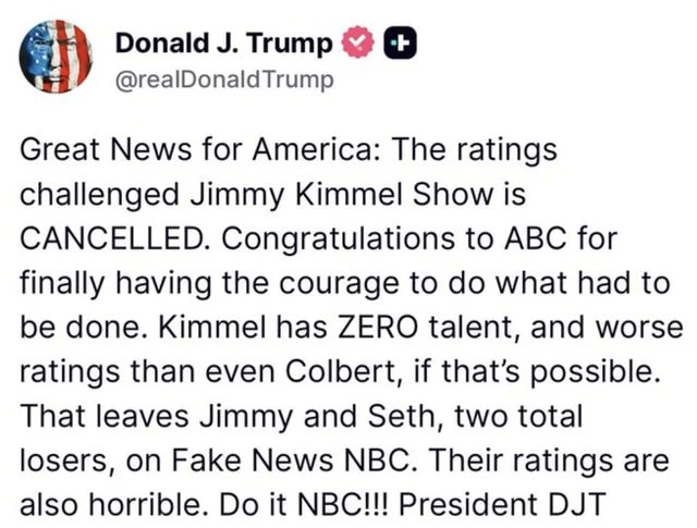 Disney vs Trump's FCC legal battle (photo 3 of 3) Disney vs Trump's FCC legal battle (photo 3 of 3)