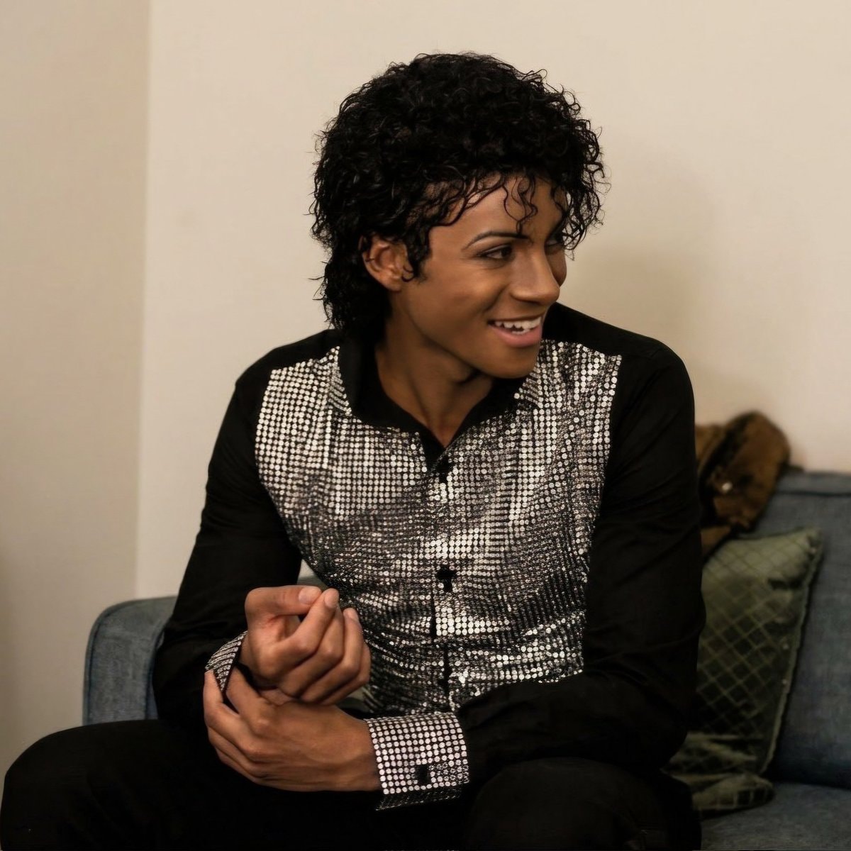 Jaafar Jackson on set of MICHAEL (photo 2 of 2)