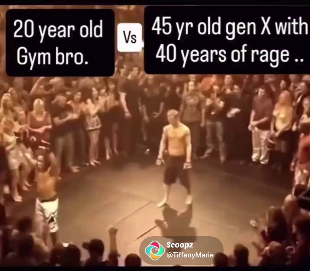 fighting stance crowd