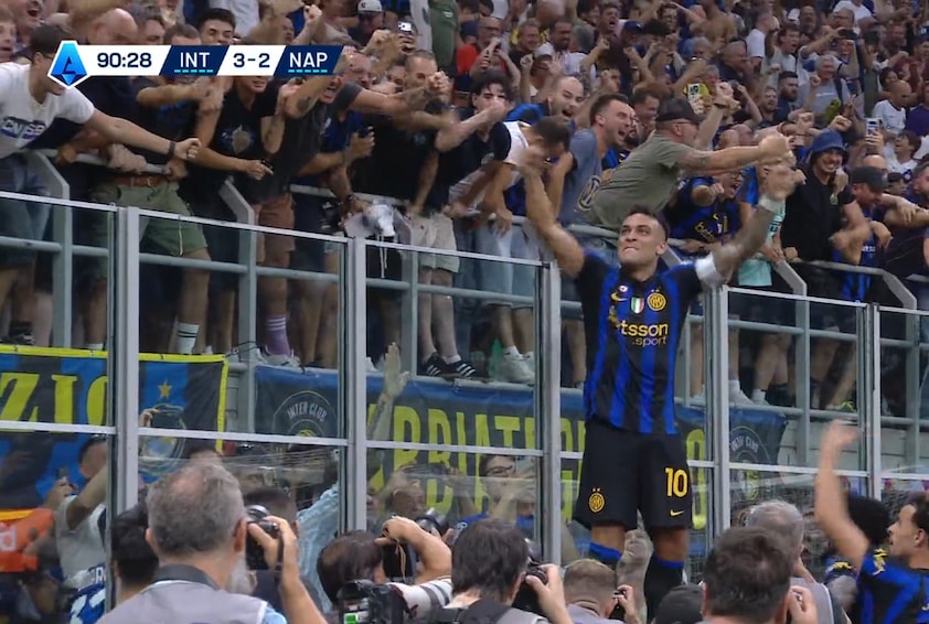 Lautaro Martinez INT vs Napoli win