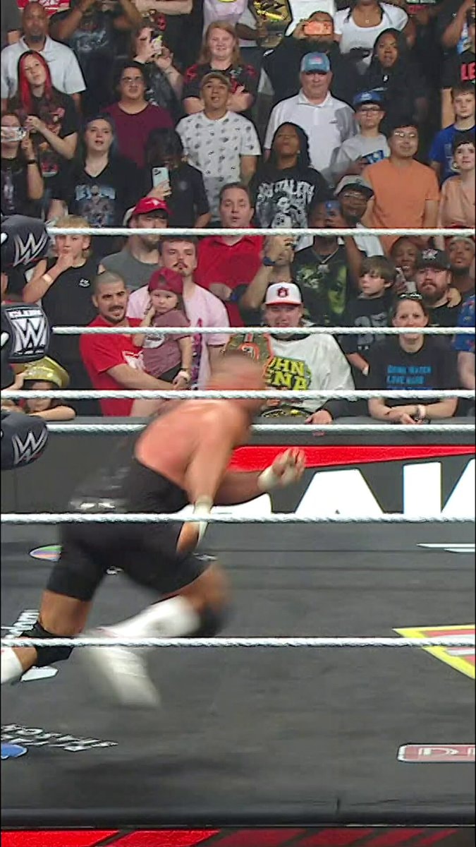 Bron Breakker Spear on WWERAW Bron Breakker Spear on WWERAW