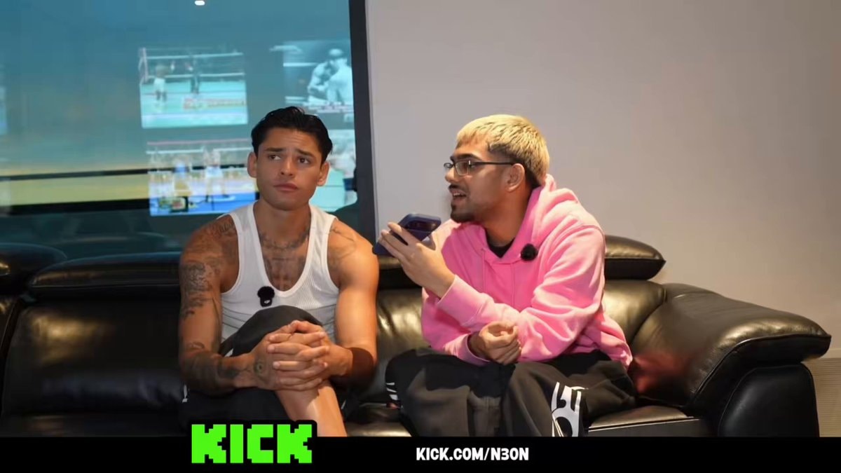 Ryan Garcia leaves stream after cow prayer Ryan Garcia leaves stream after cow prayer