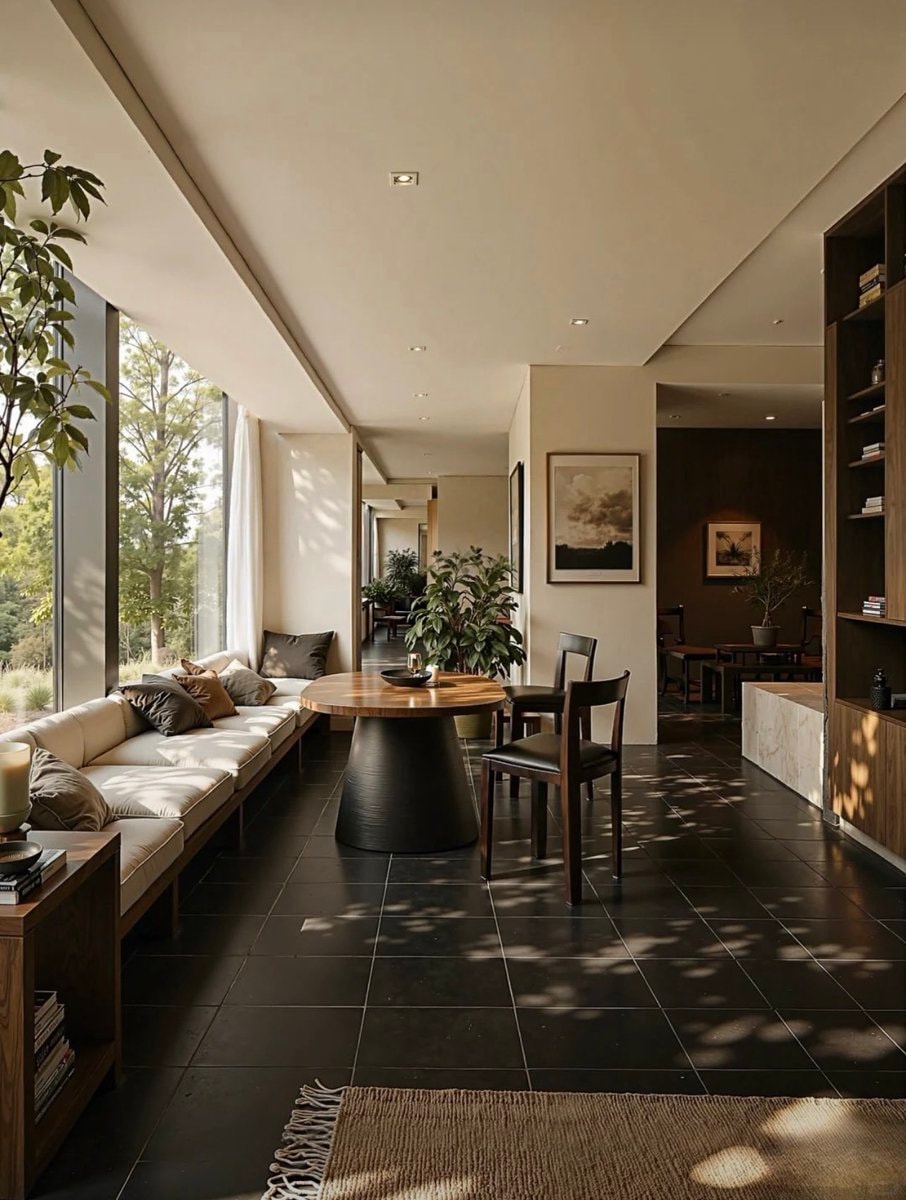 Luxurious living room with cream sofa (photo 2 of 4)