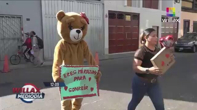 Peru teddy bear cop raid Valentine's Day