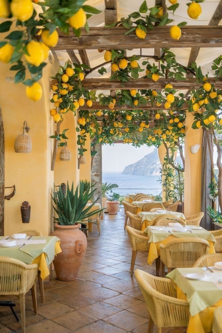 Italy lemon tree patio