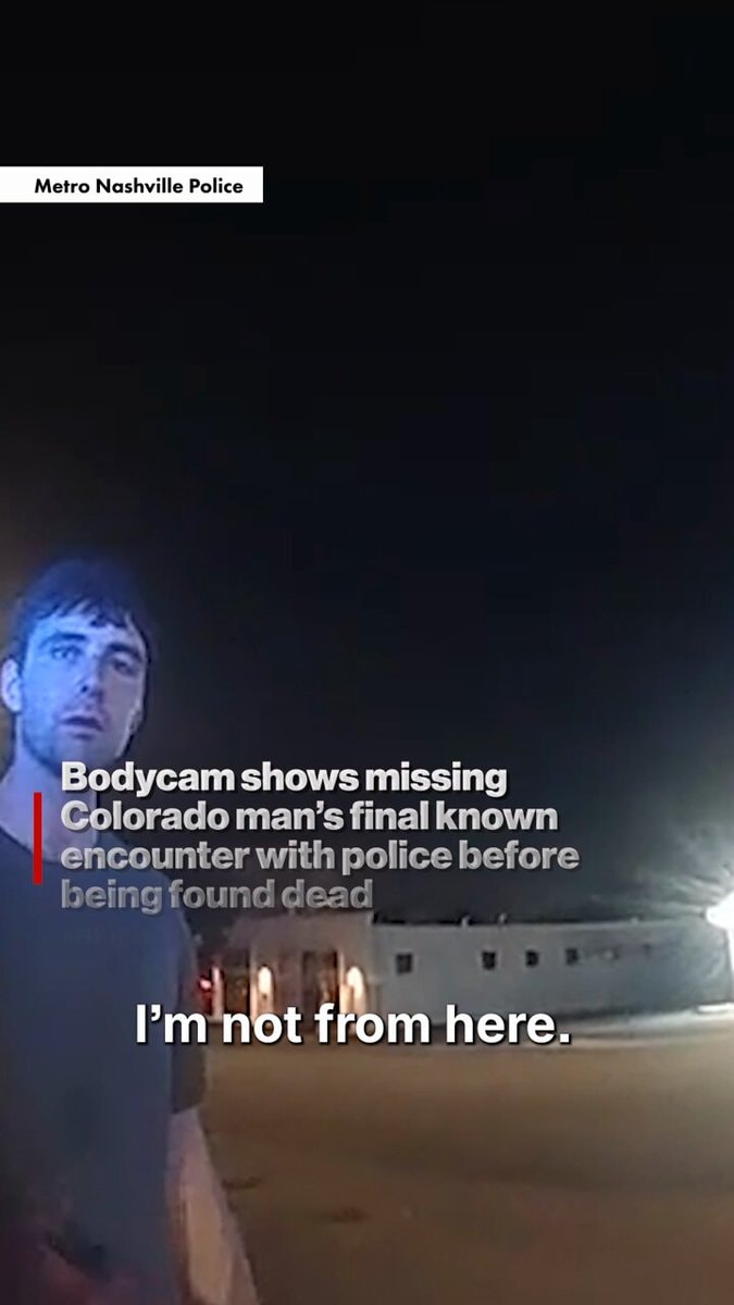 Missing Colorado man bodycam footage