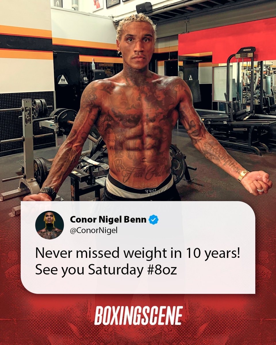 Conor Benn weigh-in prep