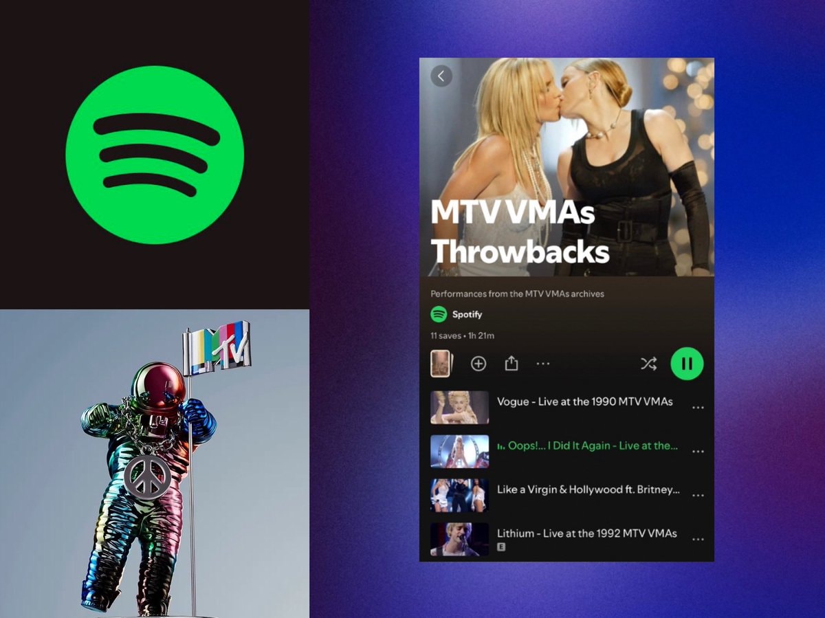 MTV VMAs performances on Spotify