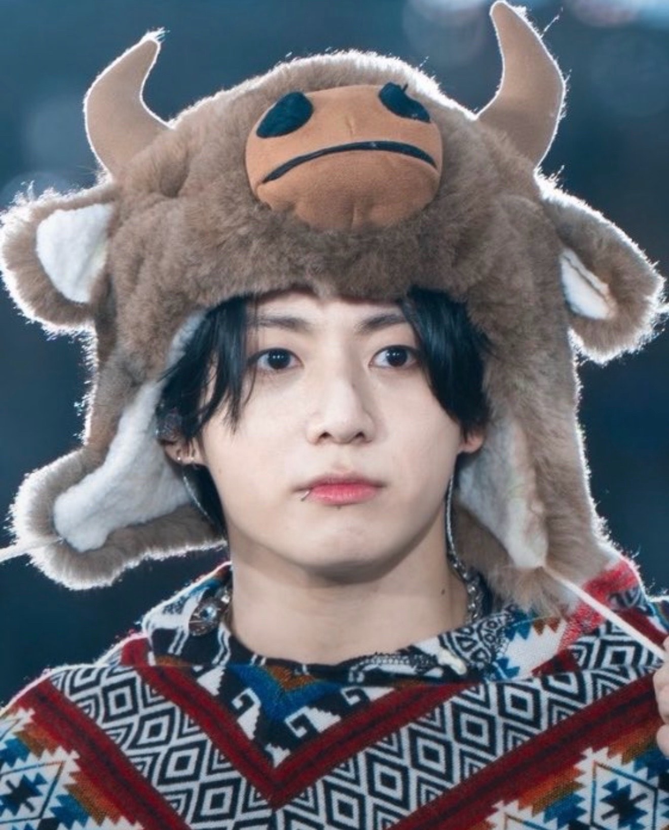 adorable fuzzy hat moment (photo 4 of 4)