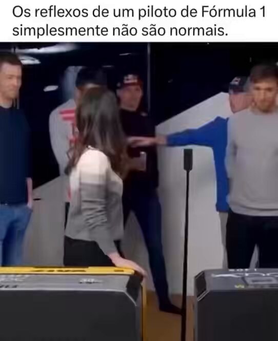 Formula 1 driver reflexes