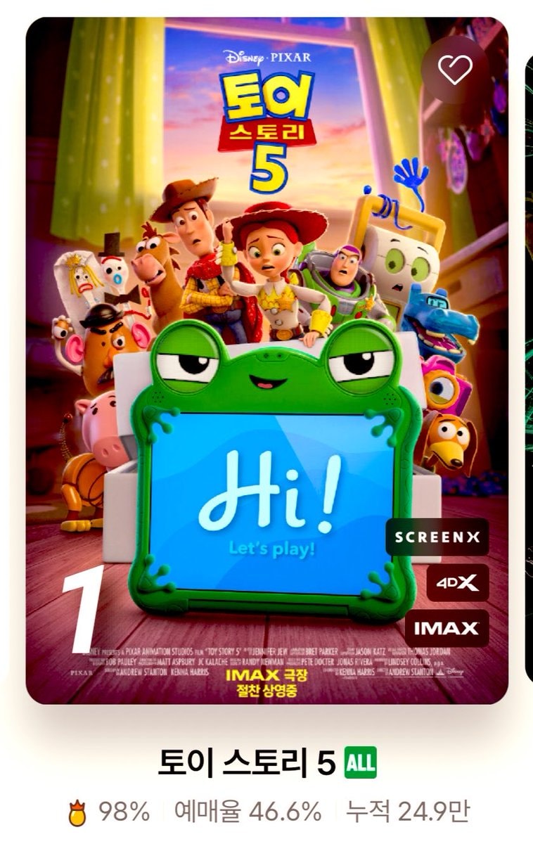 Toy Story 5 Korea Box Office $4M (photo 2 of 3)