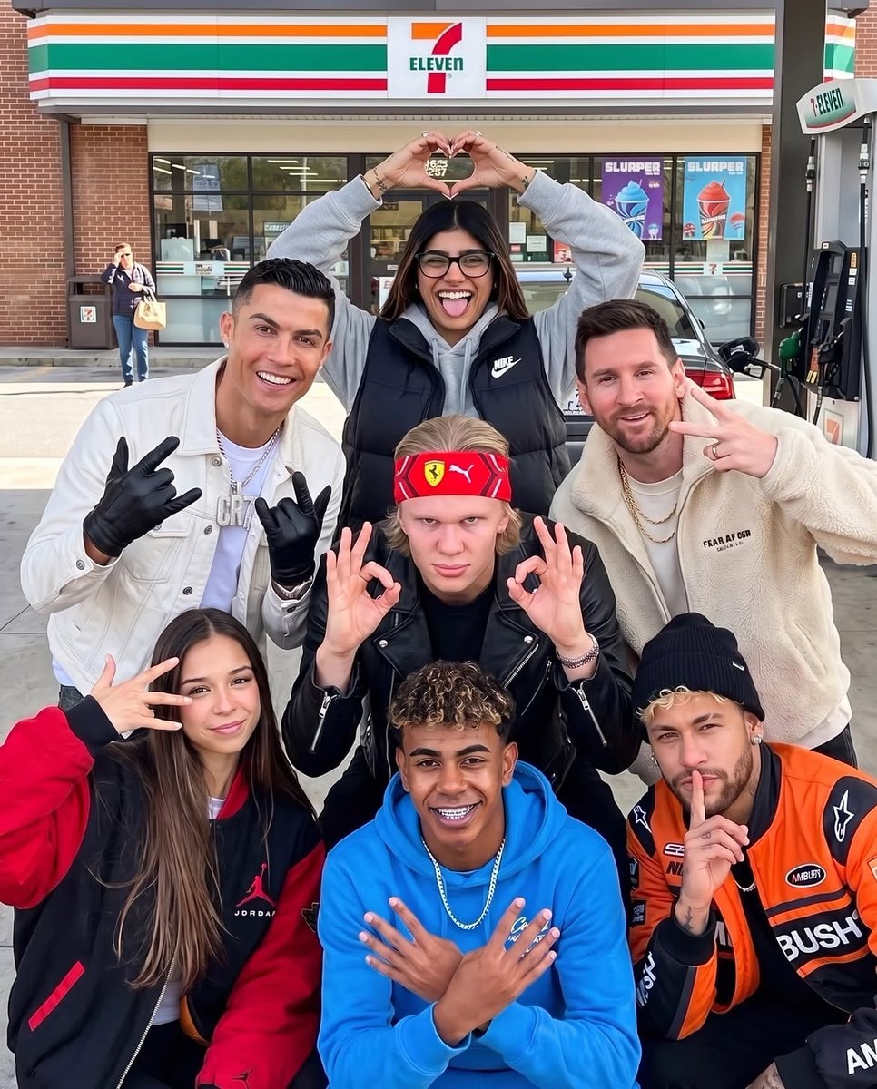 7-Eleven group pic with Ferrari headband 7-Eleven group pic with Ferrari headband