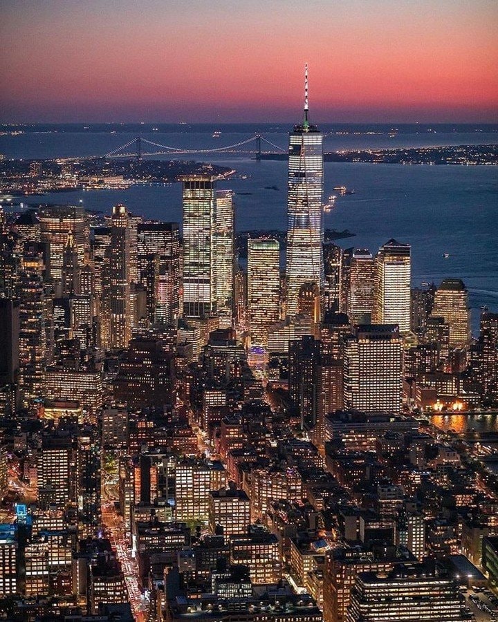 New York City skyline at dusk (photo 3 of 4)