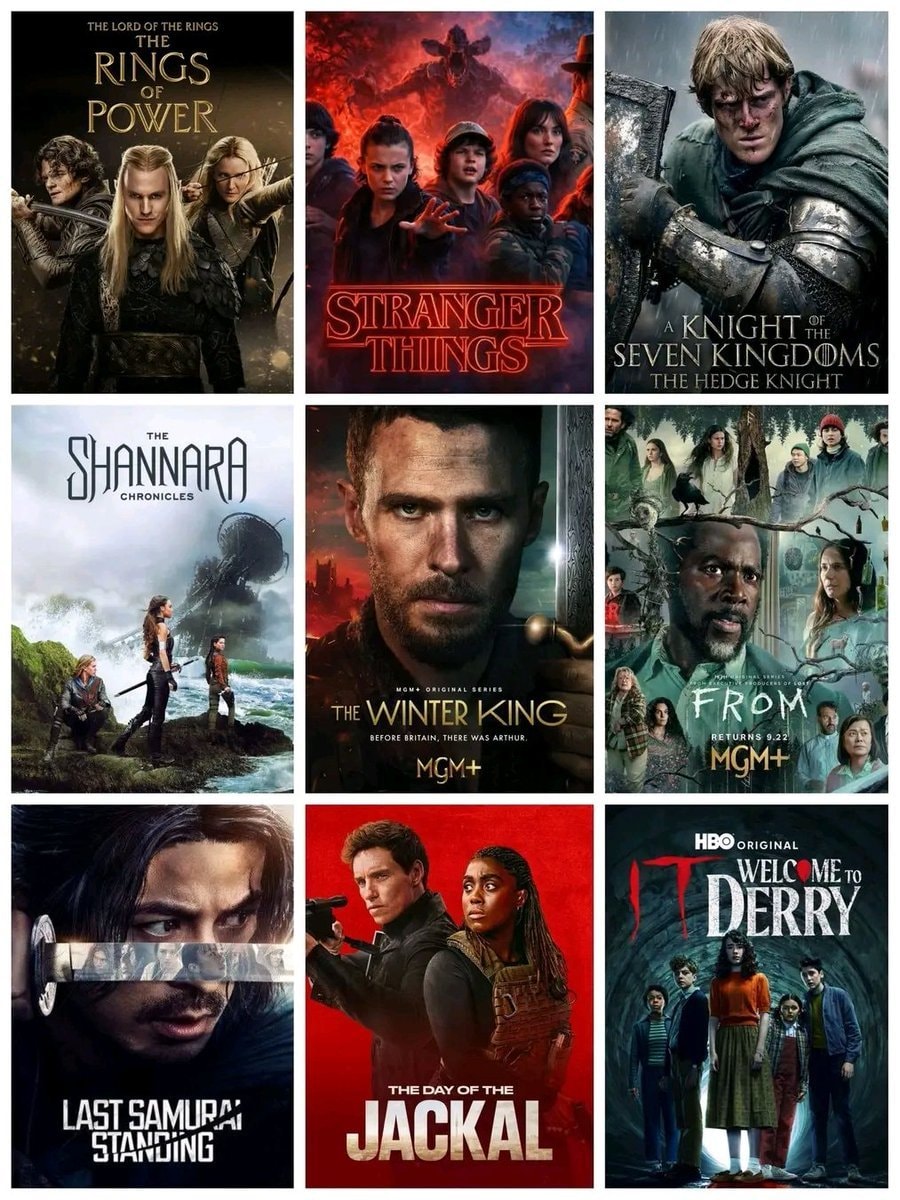 Top 3 TV shows collage