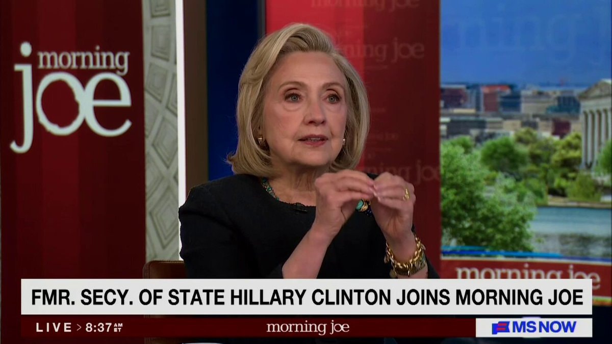 Hillary Clinton on morning joe